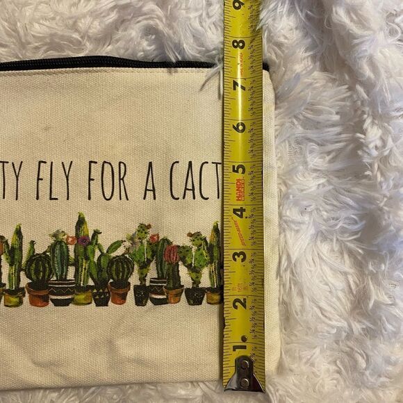 Pretty Fly for a Cacti Canvas Zip Pouch - Picture 6 of 7